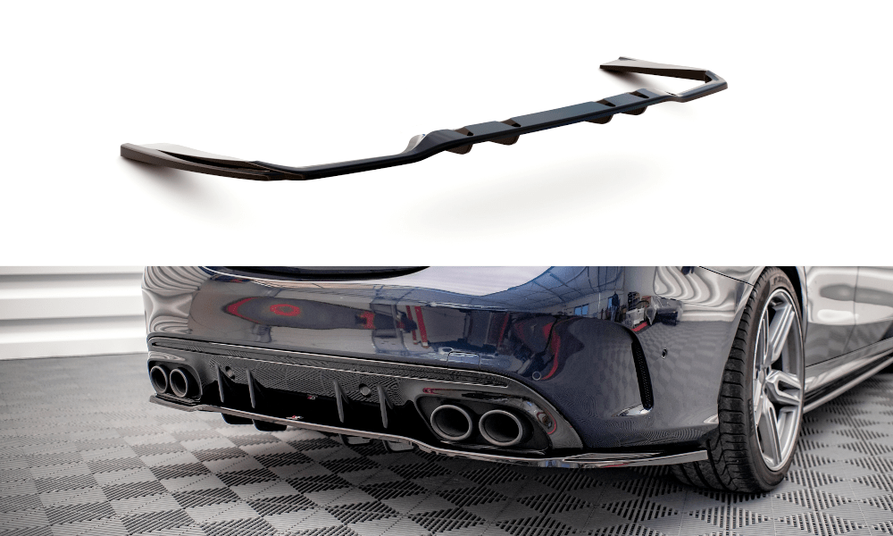 Maxton Design - Mittlerer Cup Diffusor DTM Look Heck Ansatz für Mercedes - AMG C 43 Limousine W205 Facelift - Aerowerk.