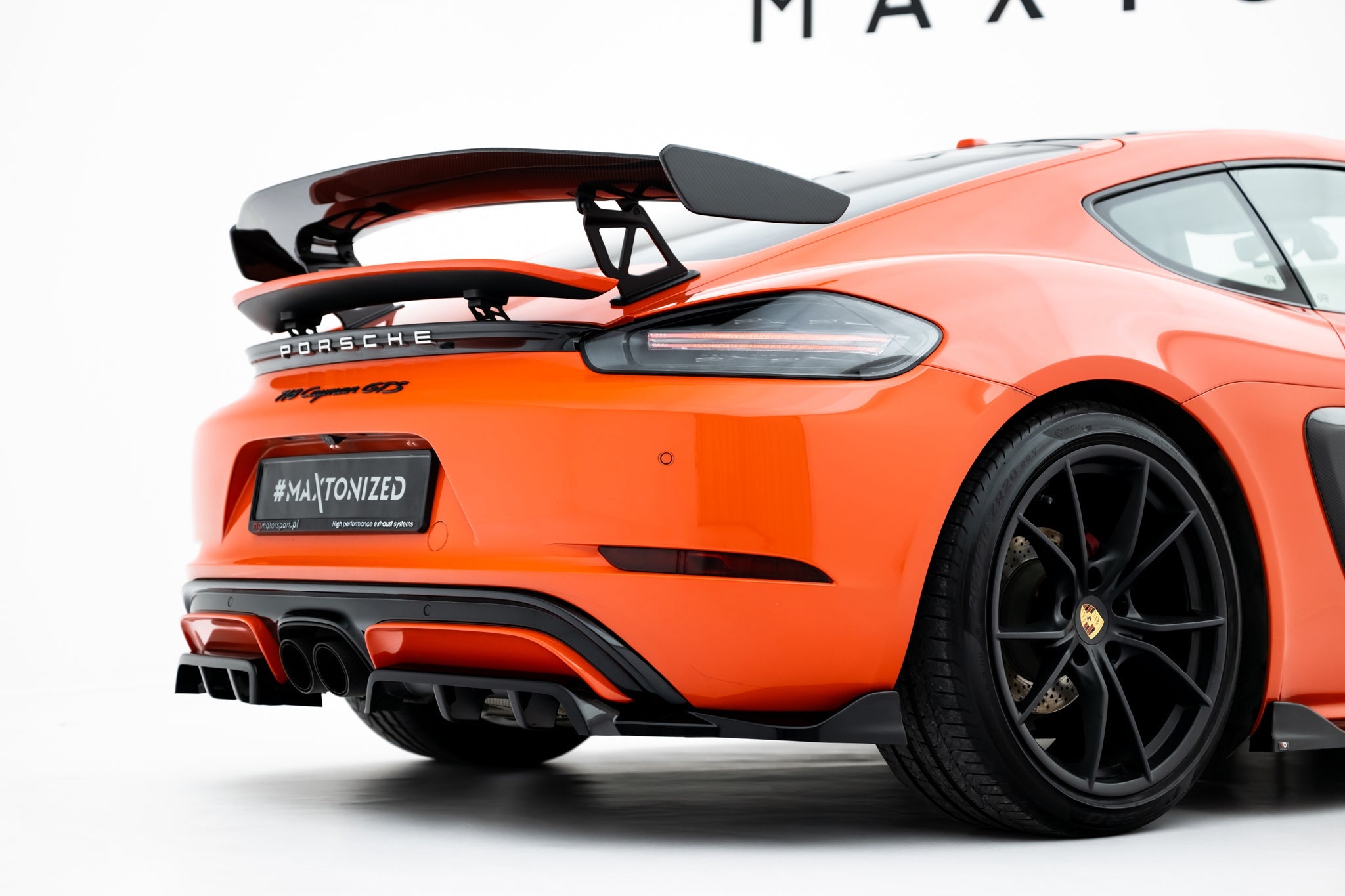 Maxton Design - Mittlerer Cup Diffusor DTM Look Heck Ansatz für Porsche 718 Cayman GTS 982c - Aerowerk.