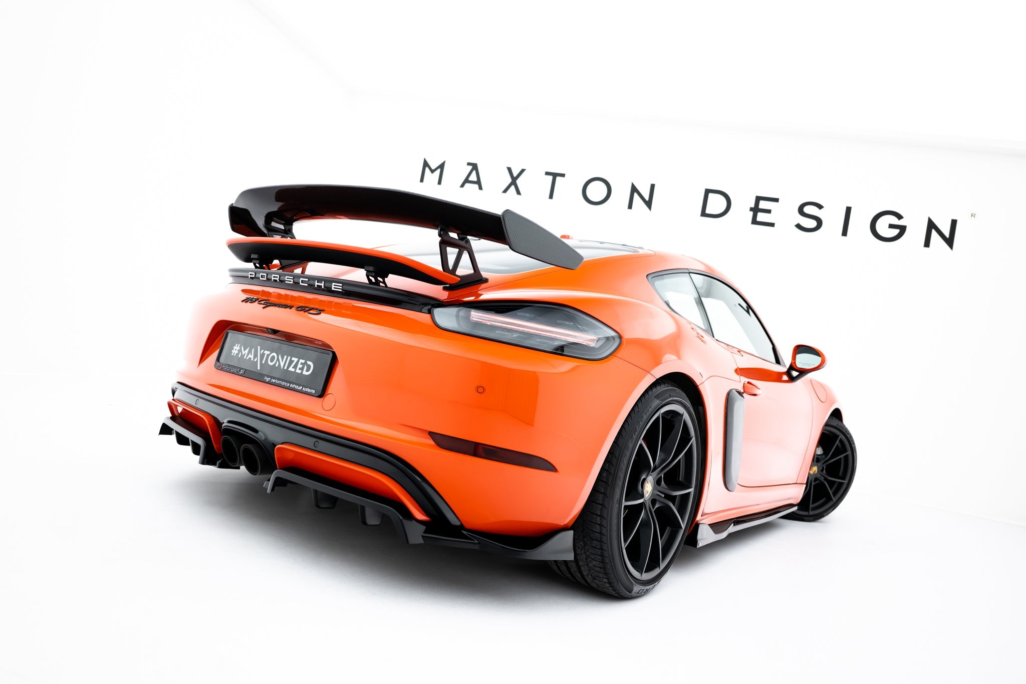 Maxton Design - Mittlerer Cup Diffusor DTM Look Heck Ansatz für Porsche 718 Cayman GTS 982c - Aerowerk.