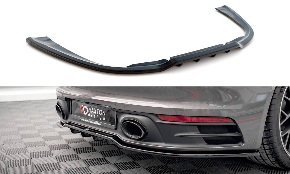 Maxton Design - Mittlerer Cup Diffusor DTM Look Heck Ansatz für Porsche 911 Carrera 4S 992 - Aerowerk.