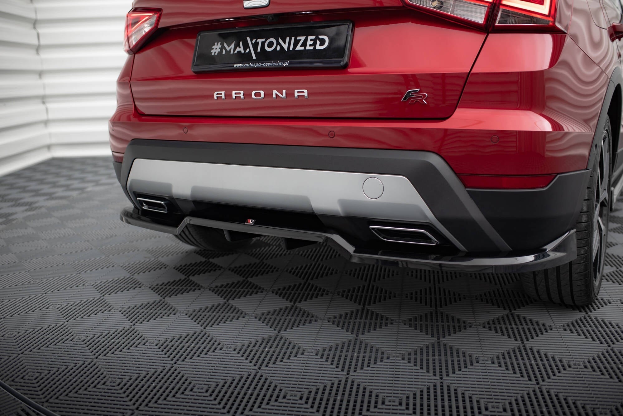 Maxton Design - Mittlerer Cup Diffusor DTM Look Heck Ansatz für Seat Arona FR Mk1 - Aerowerk.