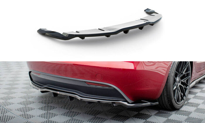 Mittlerer Cup Diffusor Heck Ansatz DTM Look V.1 für Tesla Model 3 Project HighlandFL