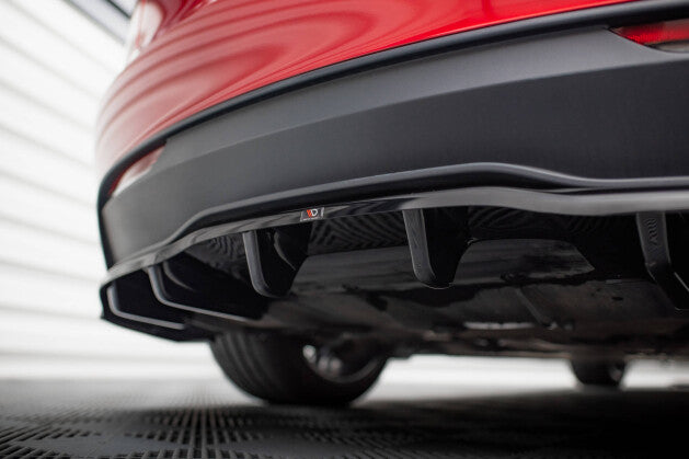 Mittlerer Cup Diffusor Heck Ansatz DTM Look V.2 für Tesla Model 3 Project HighlandFL