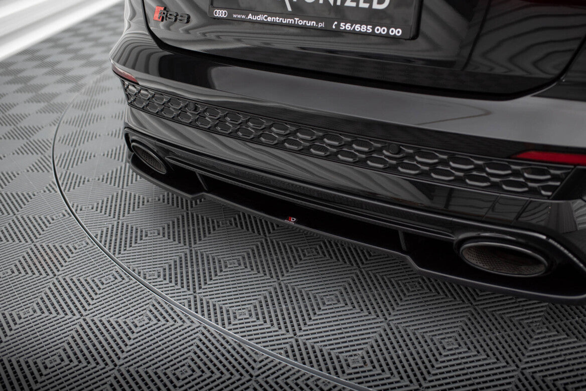 Mittlerer Cup Diffusor Heck Ansatz für Audi RS3 Sportback 8Y - Aerowerk.