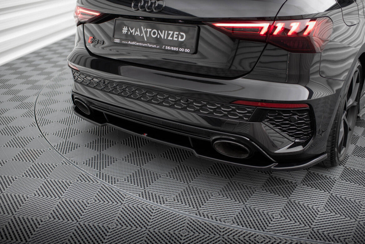 Mittlerer Cup Diffusor Heck Ansatz für Audi RS3 Sportback 8Y - Aerowerk.