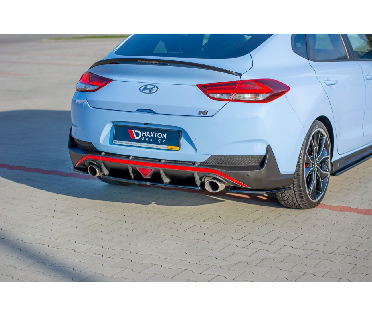Mittlerer Cup Diffusor Heck für Hyundai I30N Fastback - Aerowerk.