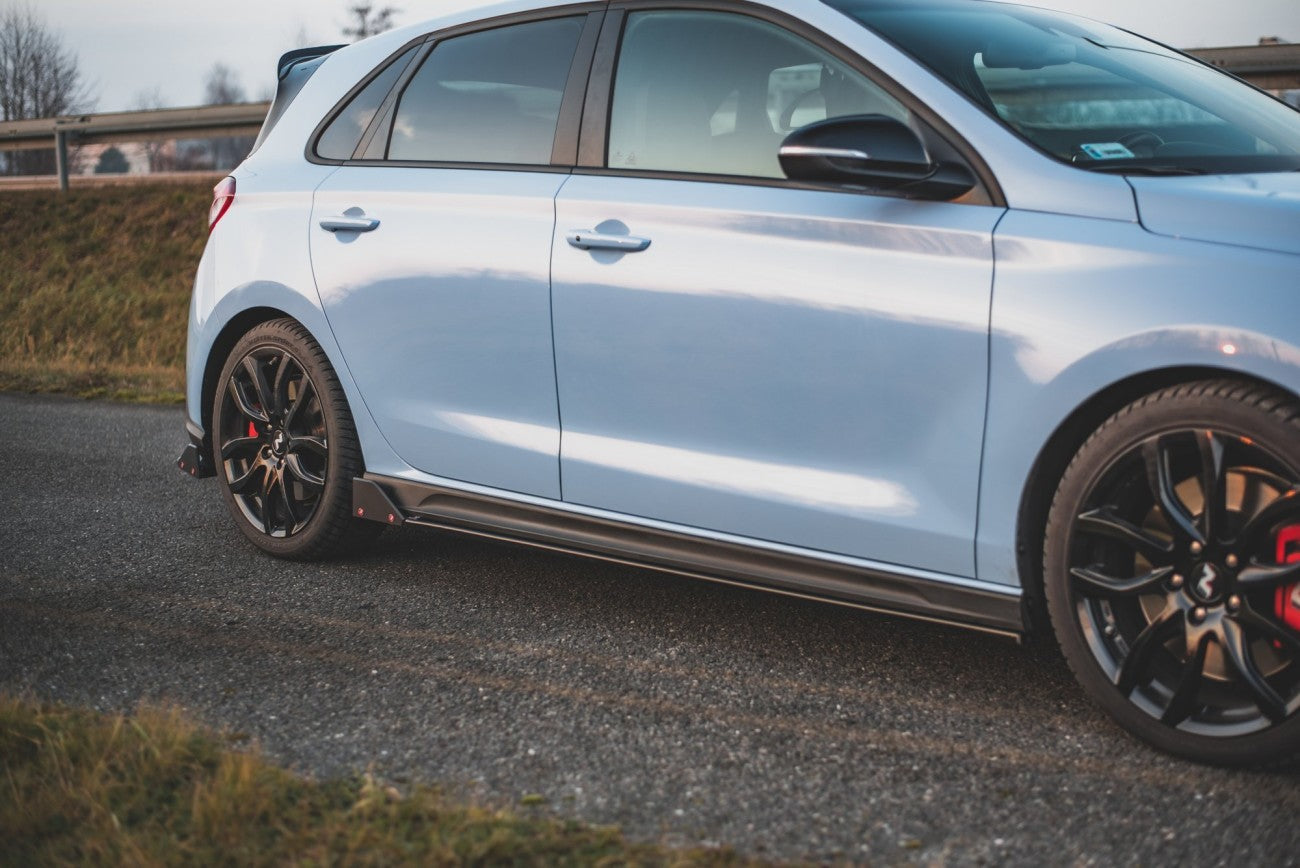 Seitenschweller Ansatz Cup Leisten + Flaps V.5 für Hyundai I30 N - Aerowerk.