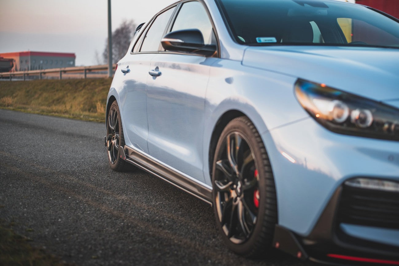 Seitenschweller Ansatz Cup Leisten + Flaps V.5 für Hyundai I30 N - Aerowerk.