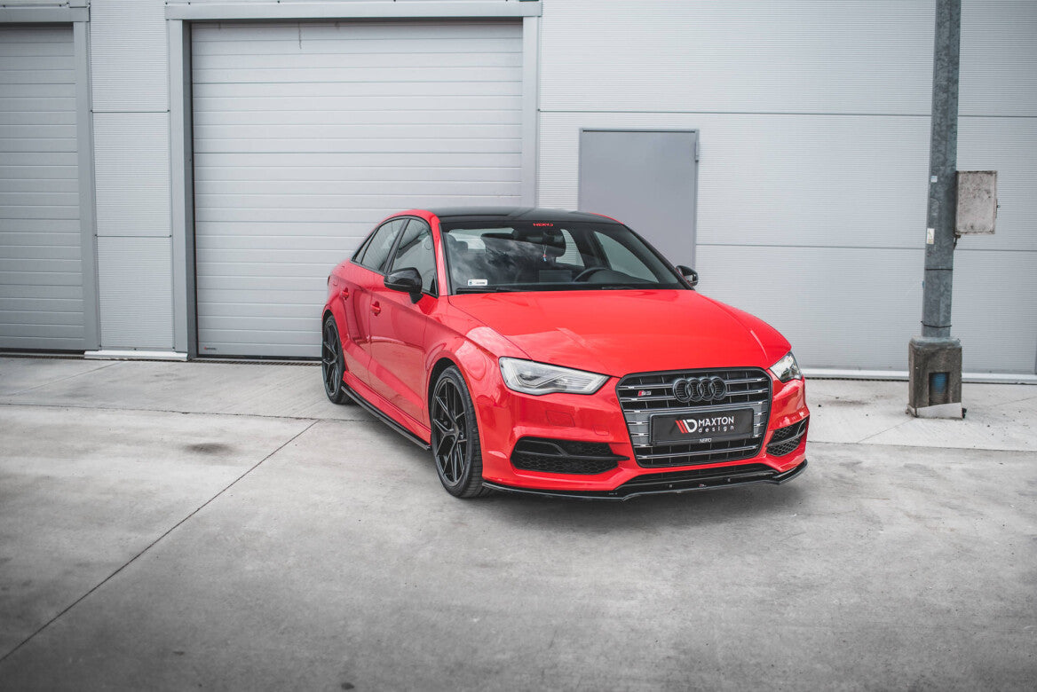 Seitenschweller Ansatz Cup Leisten für Audi S3 / A3 S-Line 8V / 8V FL Limousine - Aerowerk.