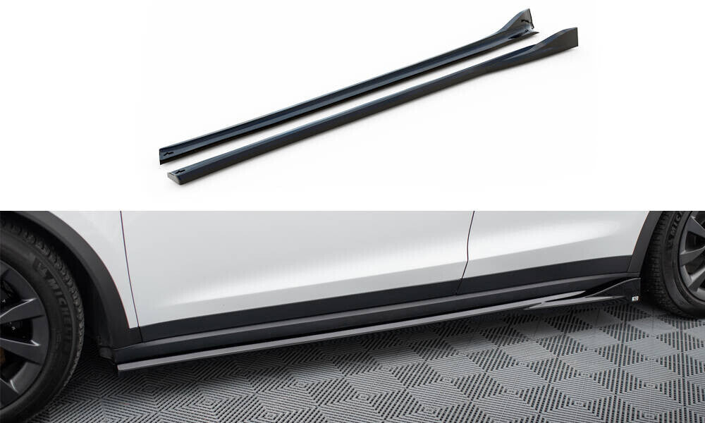 Seitenschweller Ansatz Cup Leisten für Tesla Model X Mk1 FL - Aerowerk.