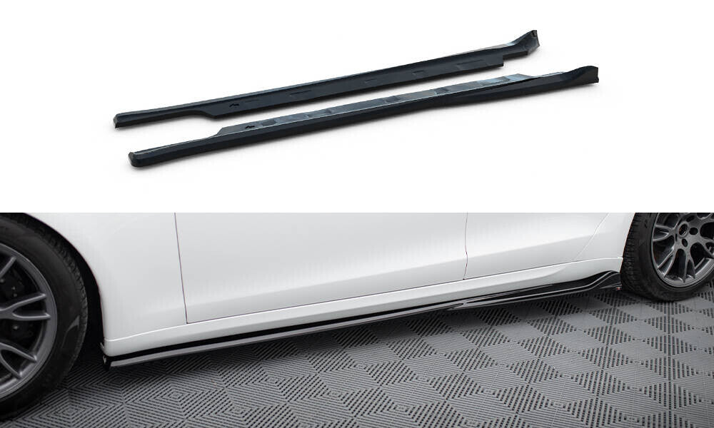 Seitenschweller Ansatz Cup Leisten V.1 für Tesla Model S Plaid Mk1 FL - Aerowerk.