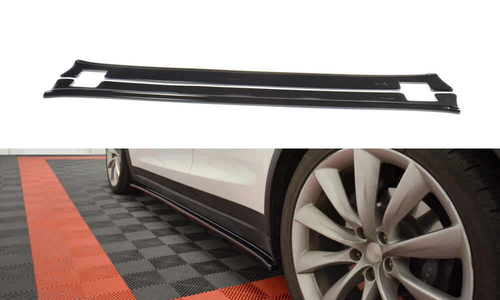 Seitenschweller Ansatz Cup Leisten V.1 für TESLA MODEL X - Aerowerk.
