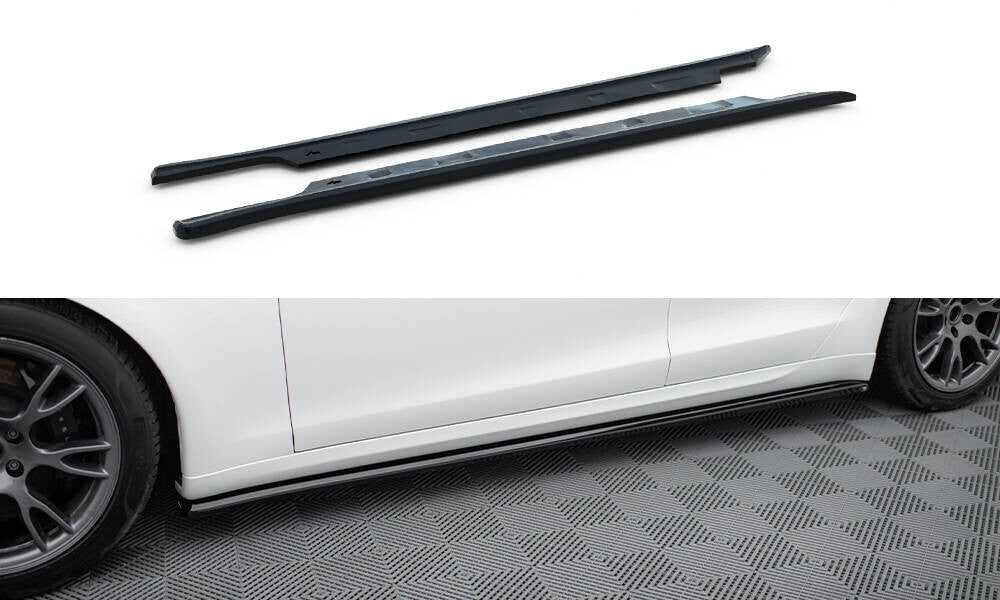 Seitenschweller Ansatz Cup Leisten V.2 für Tesla Model S Plaid Mk1 FL - Aerowerk.