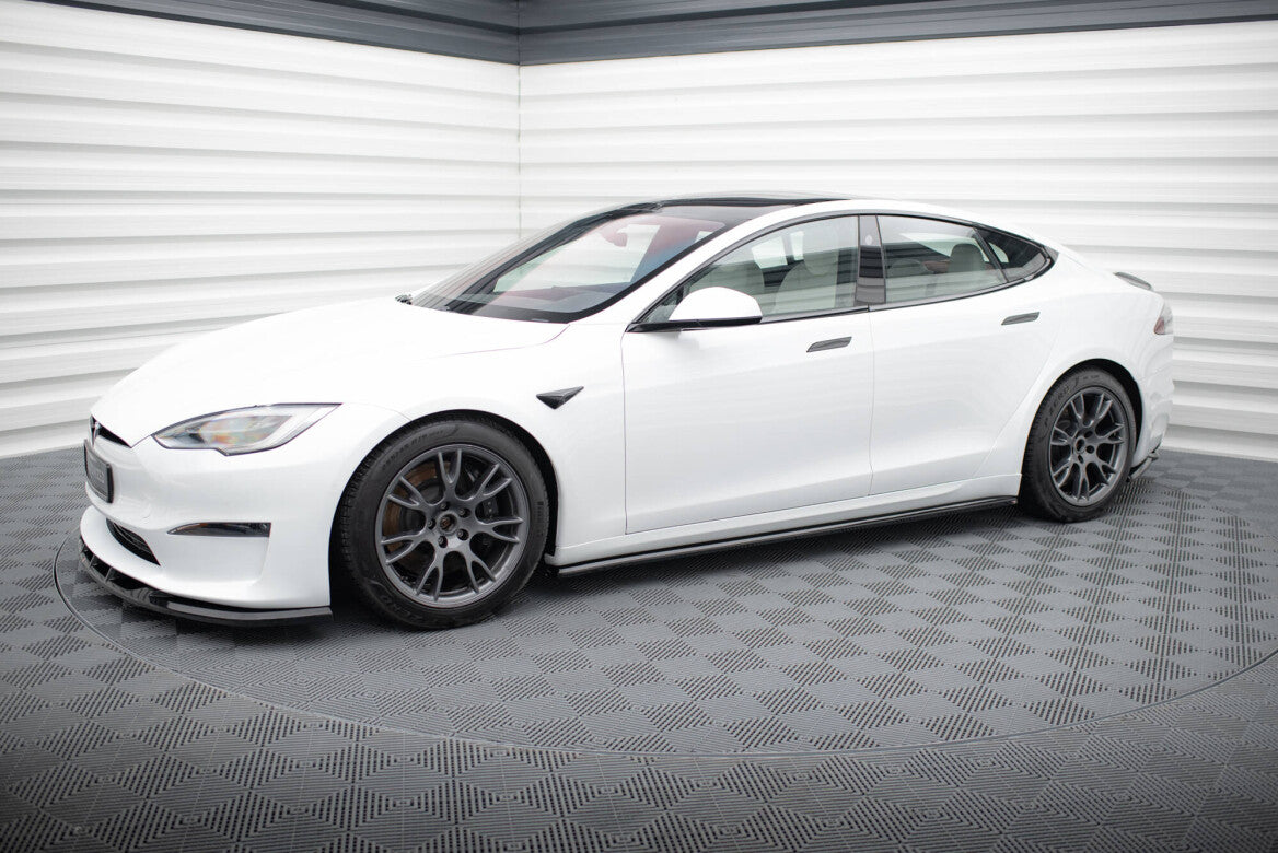 Seitenschweller Ansatz Cup Leisten V.2 für Tesla Model S Plaid Mk1 FL - Aerowerk.