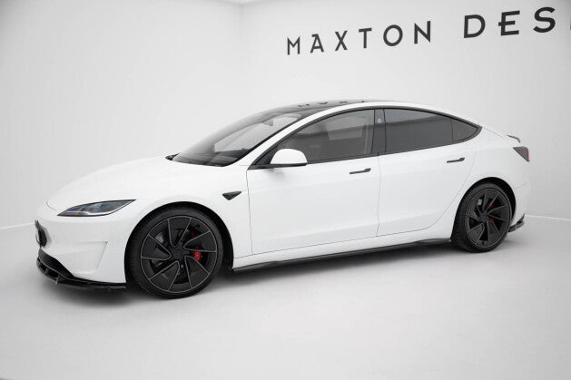 Seitenschweller Ansatz Cup Leisten V.2 für Tesla Model 3 Performance Mk1 FL