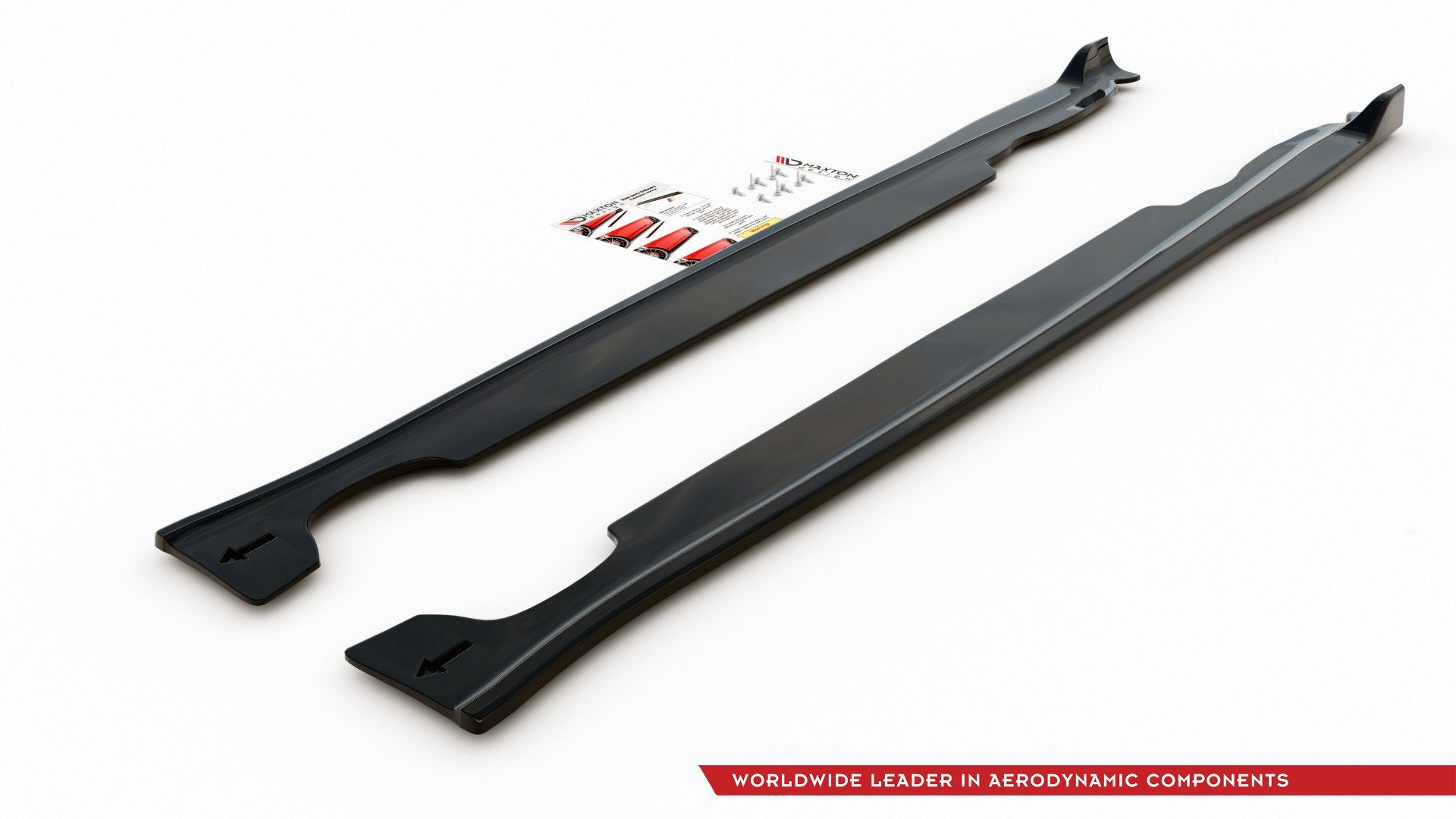 Maxton Design - Seitenschweller Ansatz für Mini Countryman Mk1 JCW schwarz matt - Aerowerk.