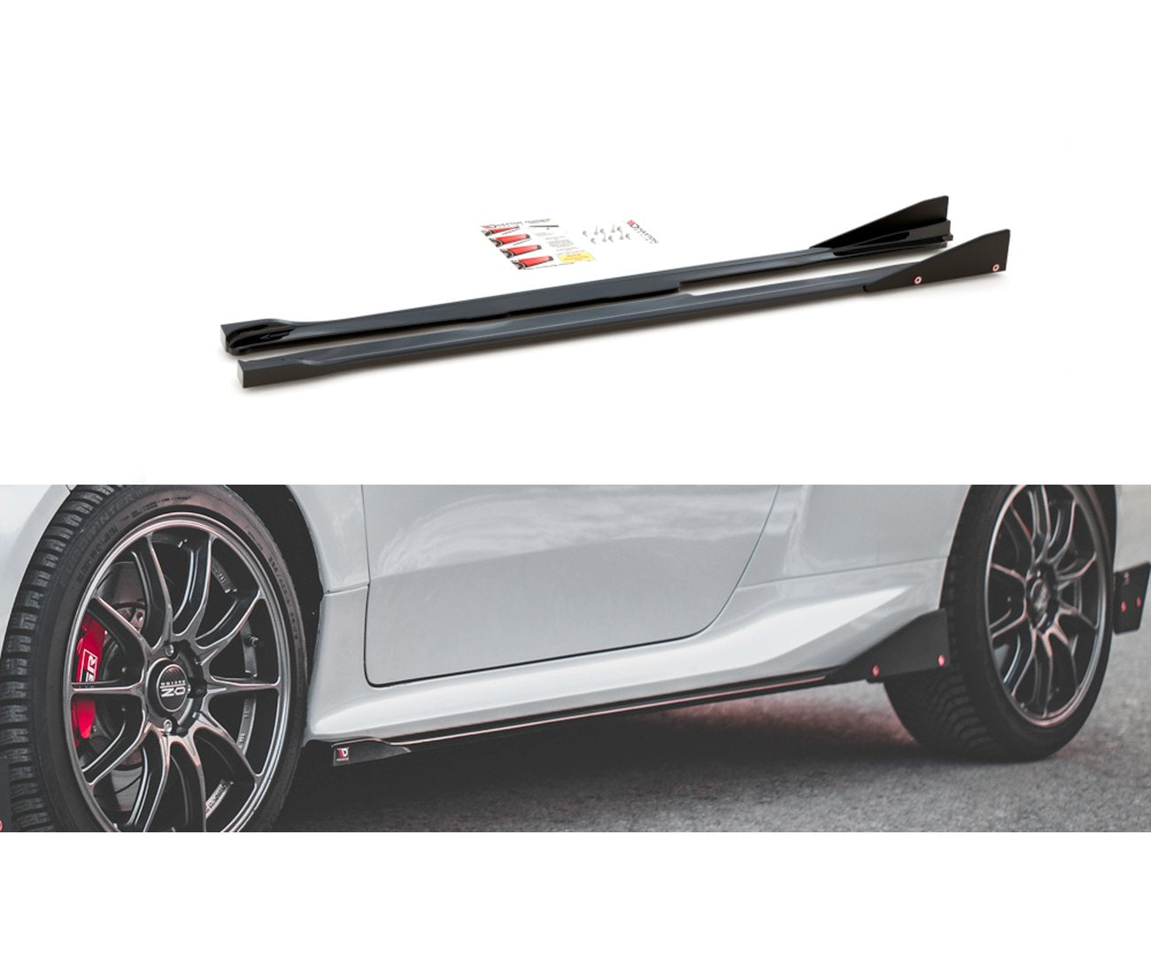 Seitenschweller V.2 + Flaps für Toyota GR Yaris - Aerowerk.