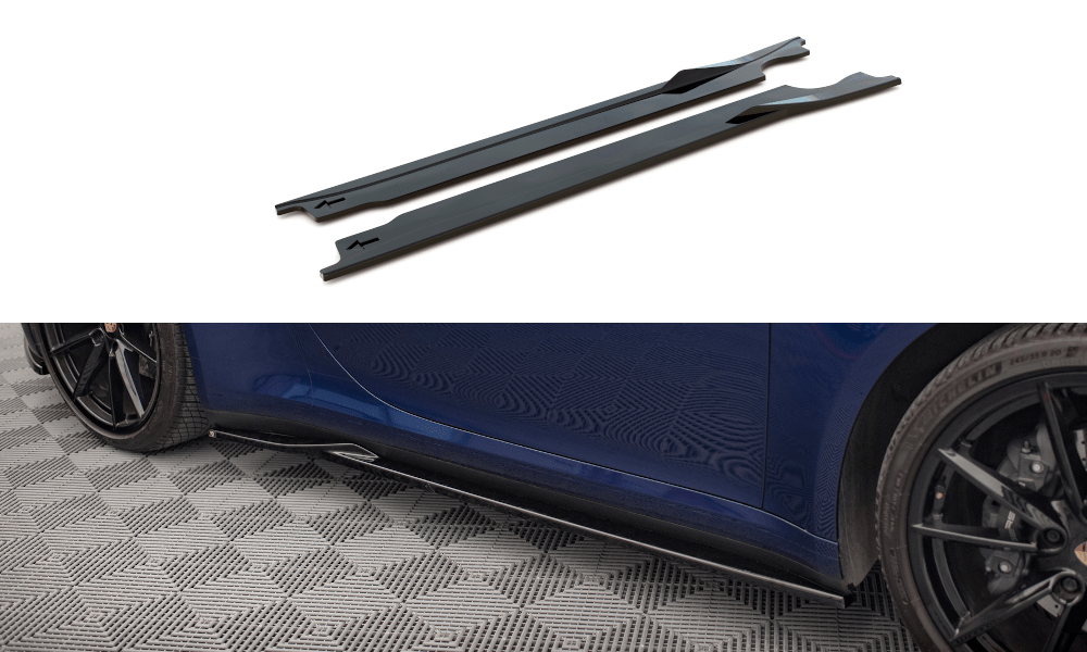 Maxton Design - Seitenschweller V1 Ansatz für für Porsche 911 Carrera Aero / Carrera GTS 992 - Aerowerk.