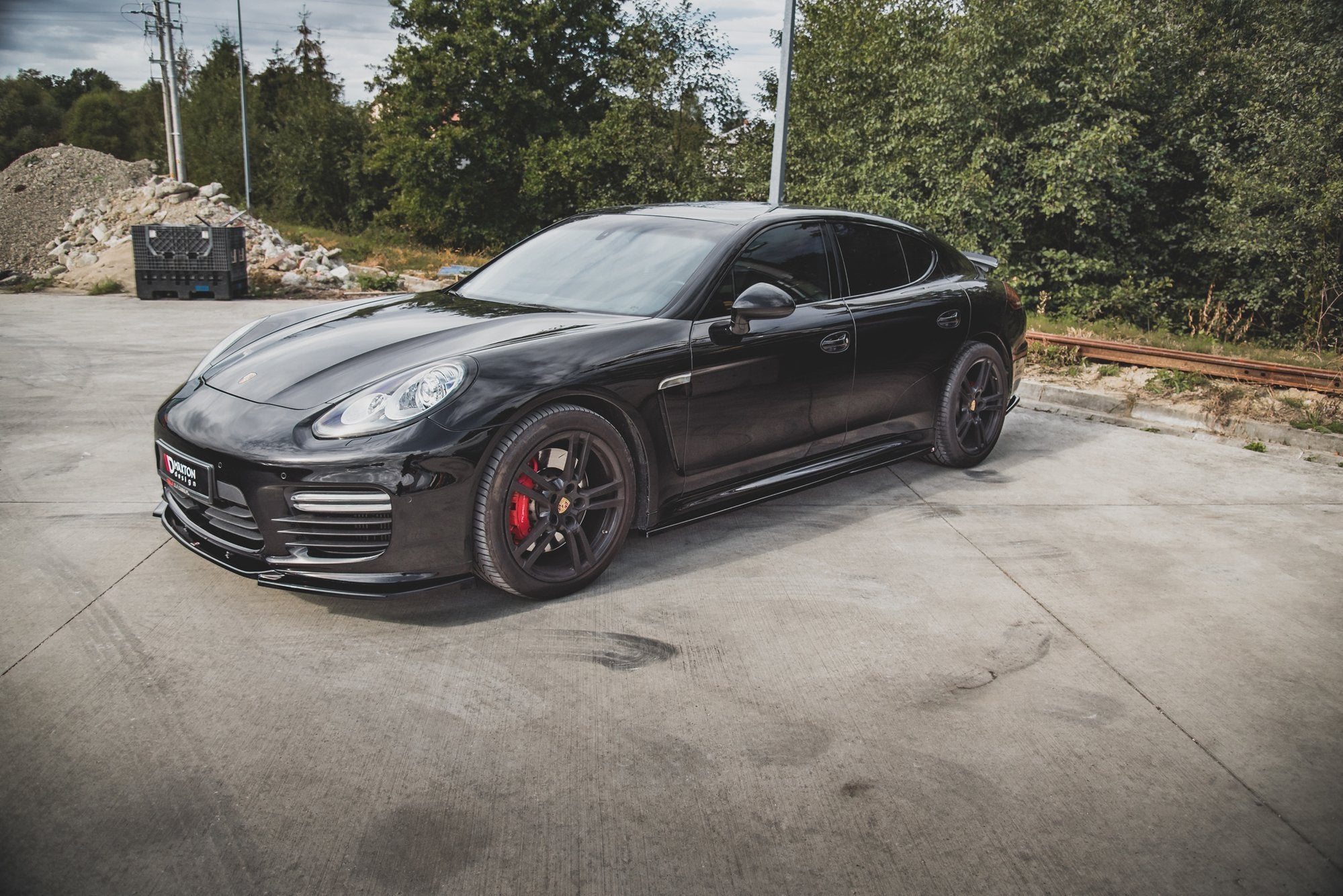 Maxton Design - Seitenschweller V1 Ansatz für für Porsche Panamera Turbo 970 Facelift - Aerowerk.