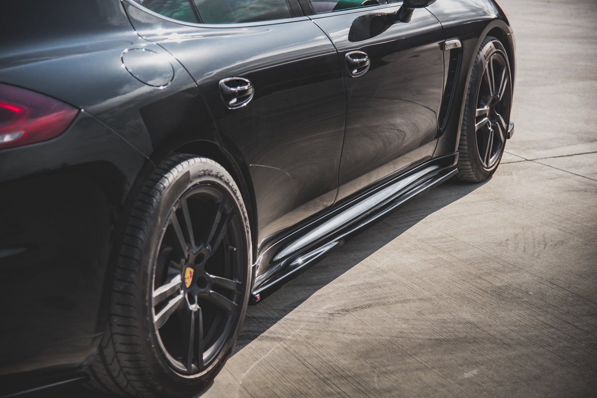 Maxton Design - Seitenschweller V1 Ansatz für für Porsche Panamera Turbo 970 Facelift - Aerowerk.