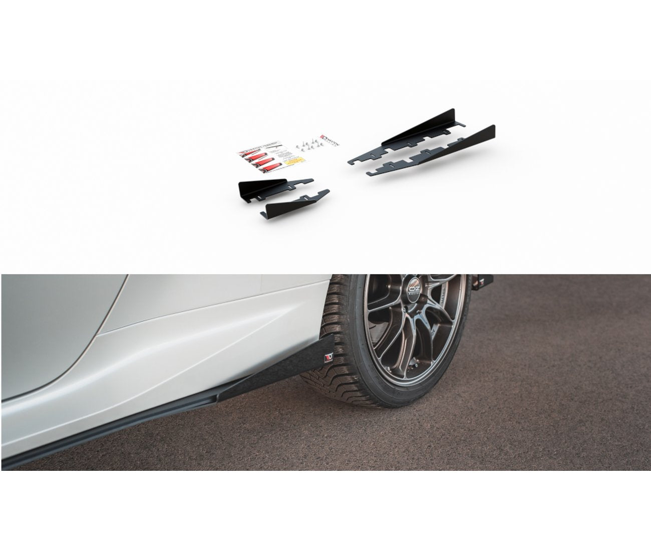Seitliche Flaps Wings für Toyota GR Yaris - Aerowerk.