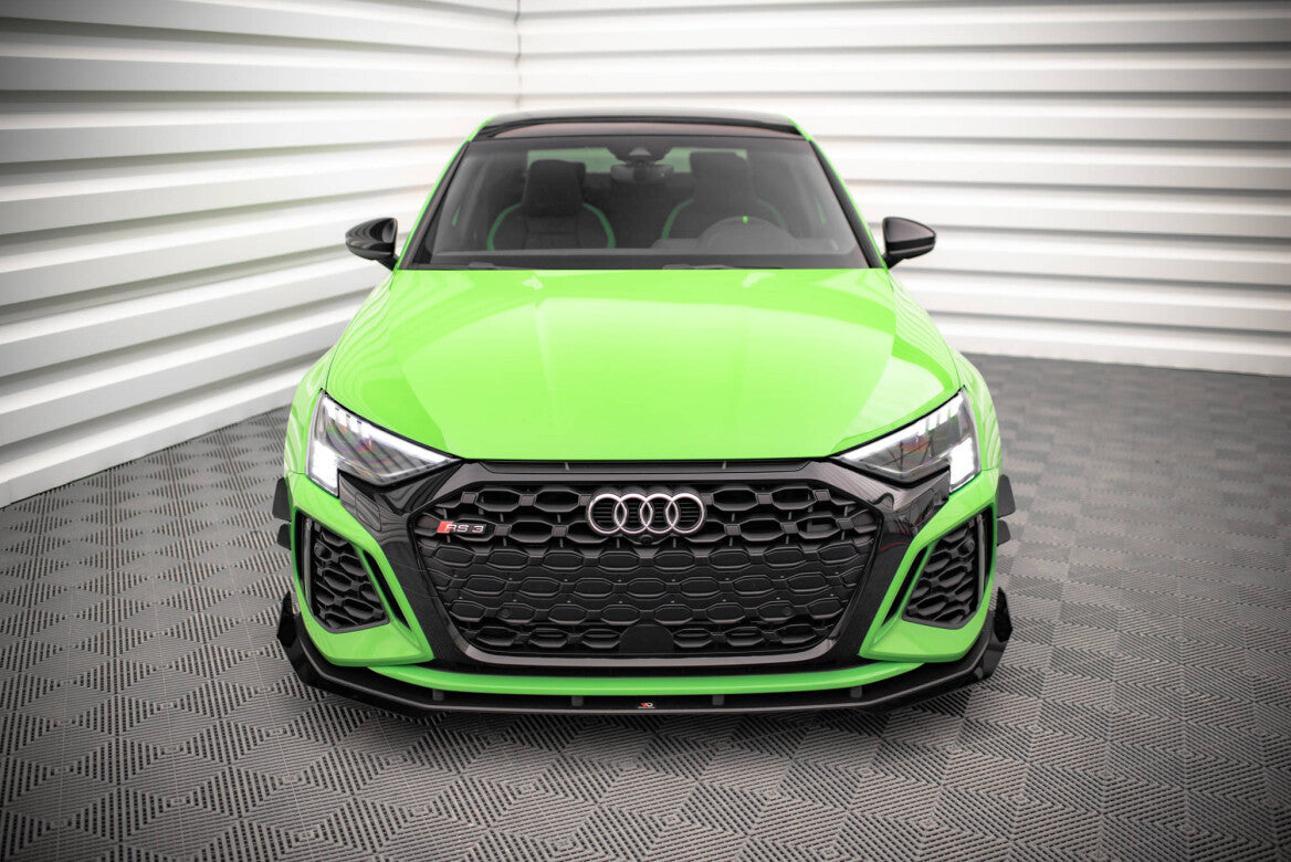 Stoßstangen Flaps Wings vorne Canards für Audi RS3 8Y - Aerowerk.