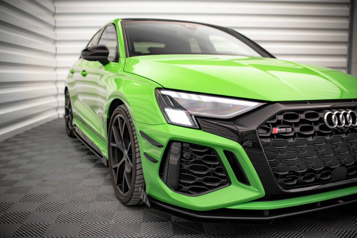 Stoßstangen Flaps Wings vorne Canards für Audi RS3 8Y - Aerowerk.