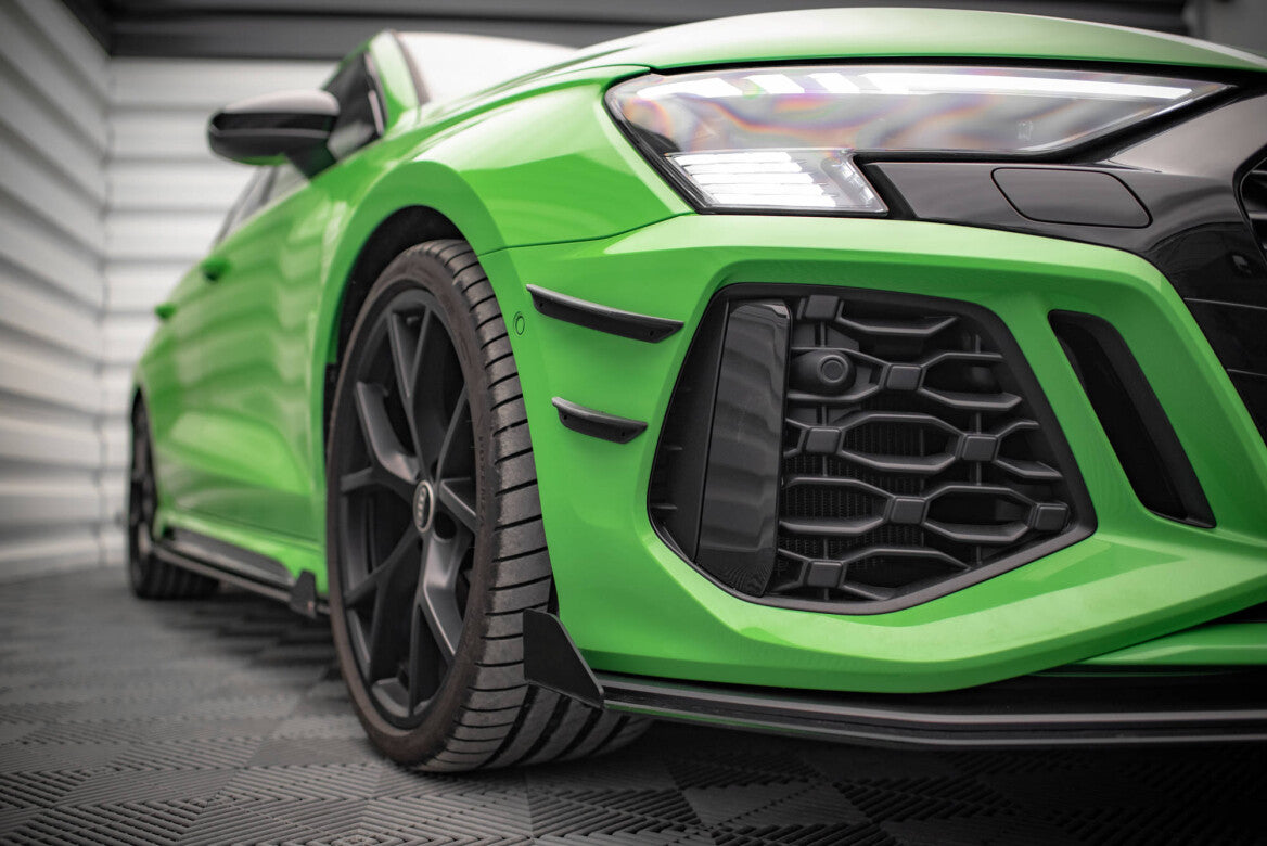 Stoßstangen Flaps Wings vorne Canards für Audi RS3 8Y - Aerowerk.