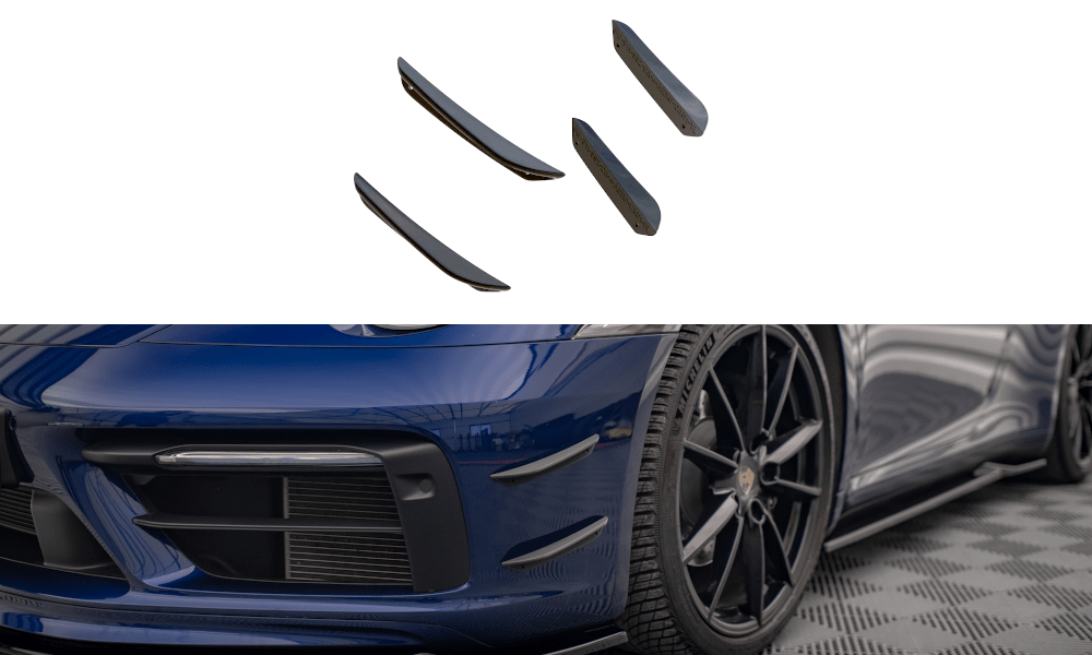 Maxton Design - Stoßstangen Flaps Wings vorne Canards für Porsche 911 Carrera Aero 992 - Aerowerk.