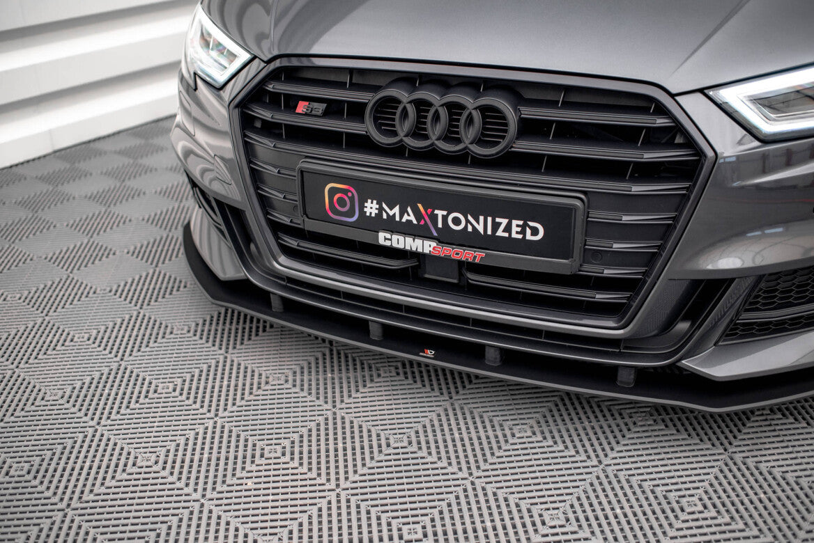 Street Pro Cup Spoilerlippe Front Ansatz für Audi S3 Sportback 8V Facelift