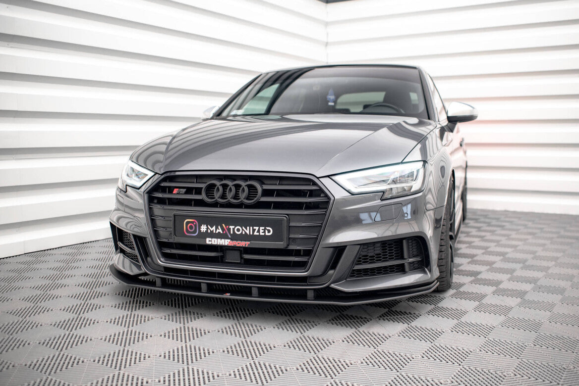 Street Pro Cup Spoilerlippe Front Ansatz für Audi S3 Sportback 8V Facelift
