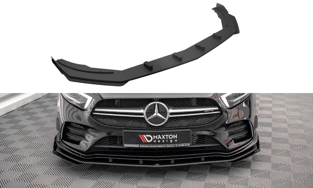 Maxton Design - Street Pro Frontlippe + Flaps für Mercedes A35 AMG / AMG - Line Aero Pack W177 - Aerowerk.