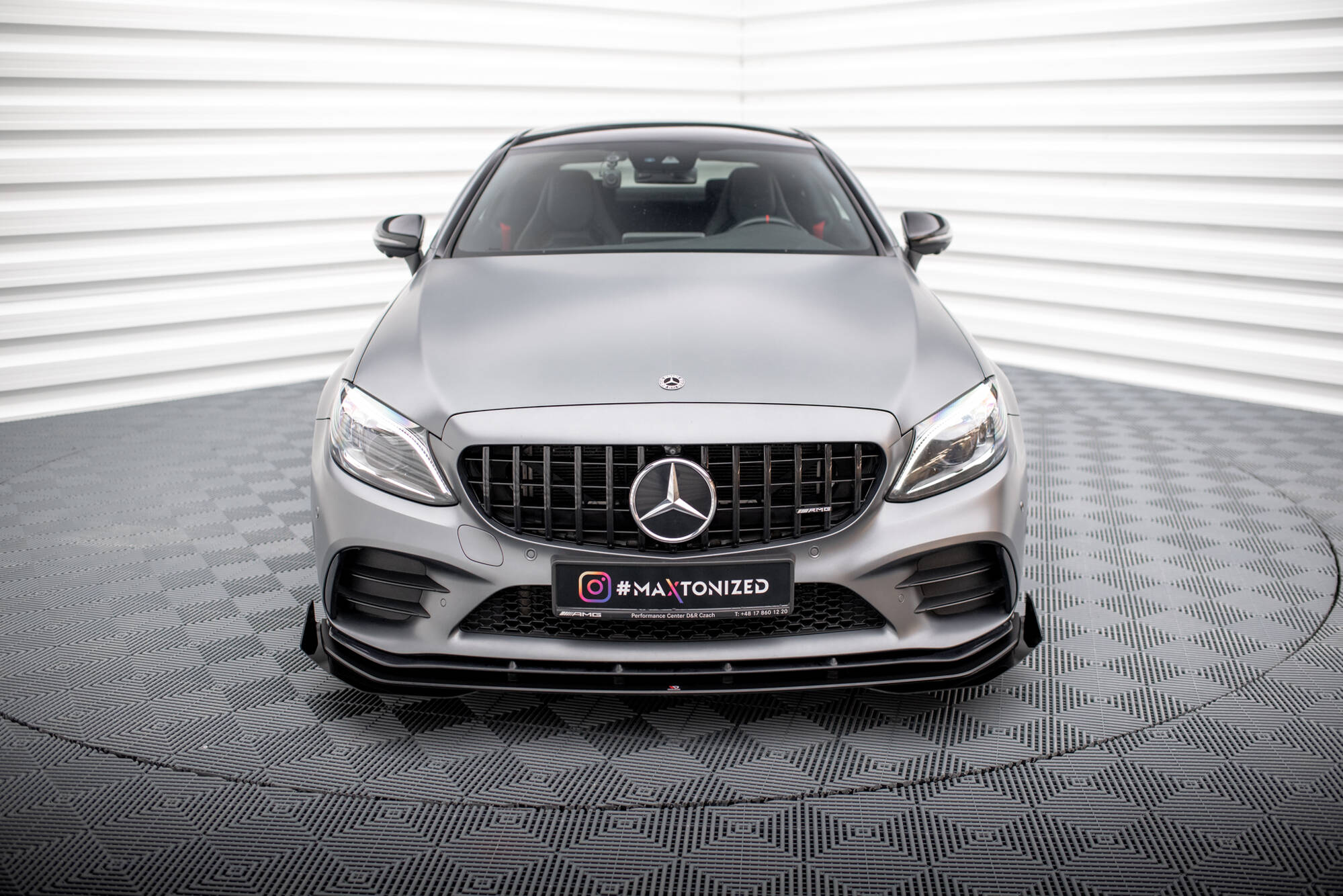 Maxton Design - Street Pro Frontlippe + Flaps für Mercedes - AMG C43 Coupe / Cabrio C205 Facelift / A205 Facelift - Aerowerk.