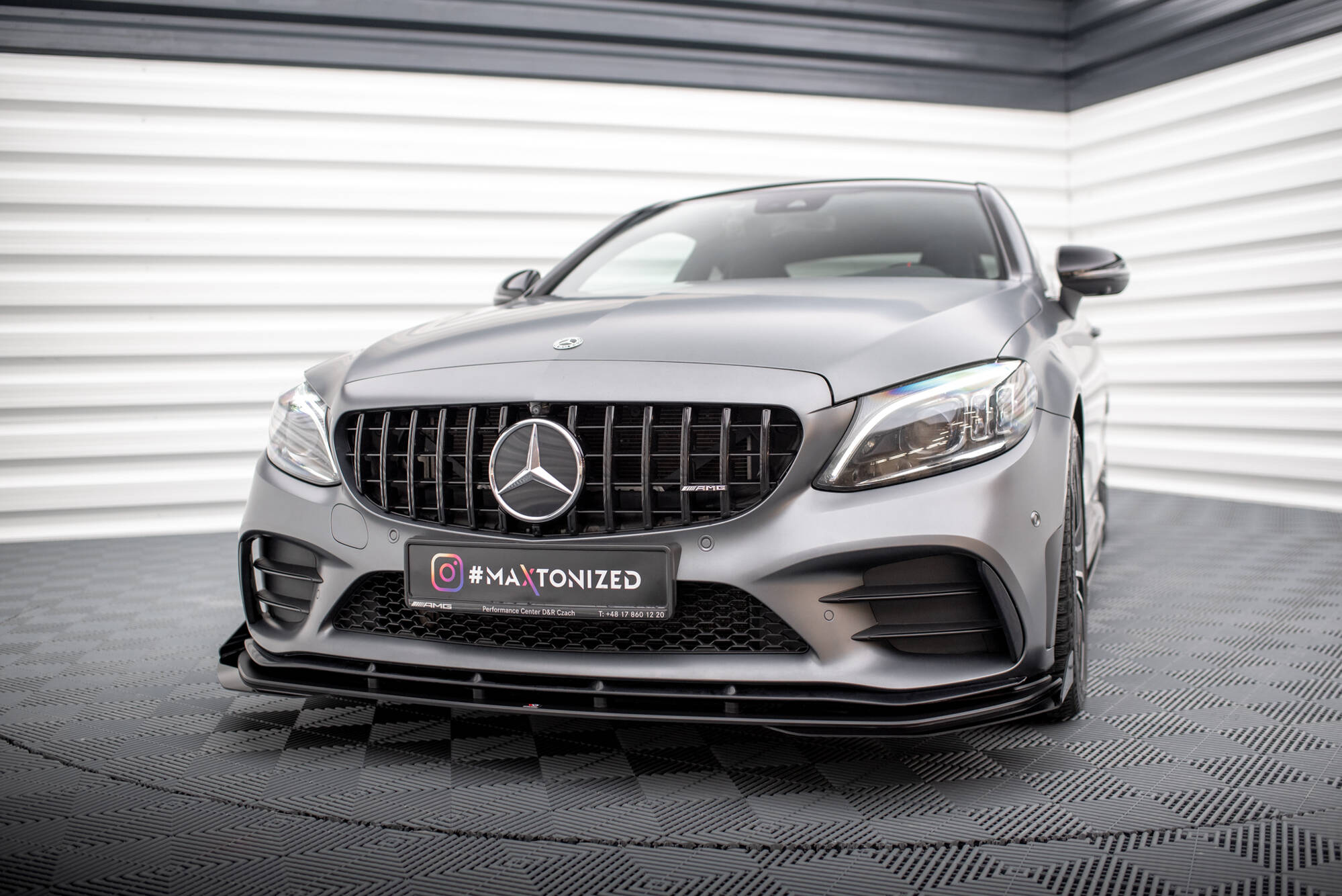 Maxton Design - Street Pro Frontlippe für +Flaps für + Flaps Mercedes - AMG C43 Coupe / Cabrio C205 Facelift / A205 Facelift - Aerowerk.