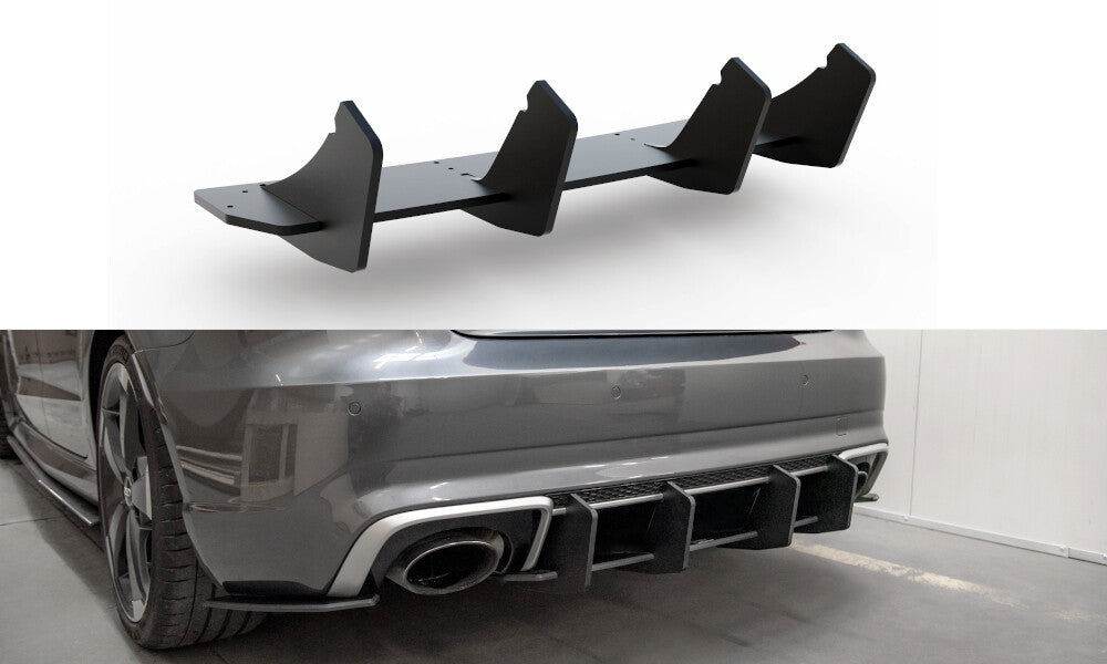 Street Pro Heckschürze Heck Ansatz Diffusor V.2 für Audi RS3 8V Sportback - Aerowerk.