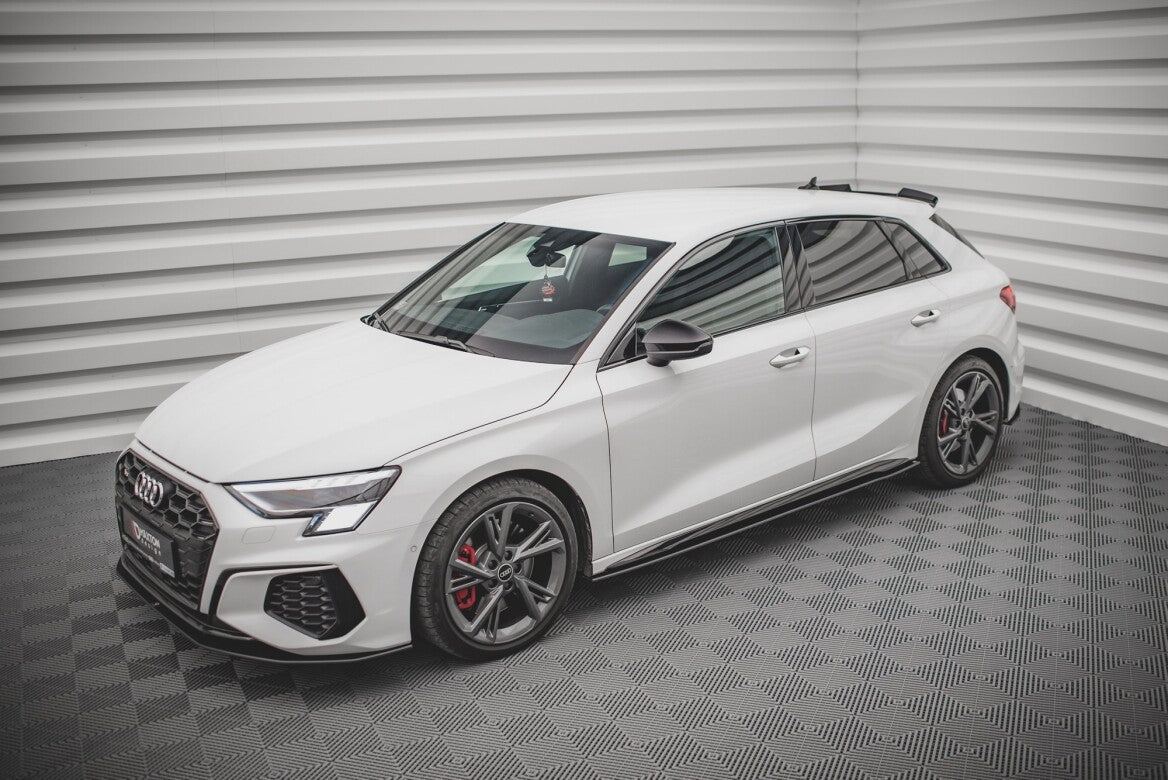 Street Pro Seitenschweller Ansatz Cup Leisten für Audi S3 / A3 S-Line 8Y