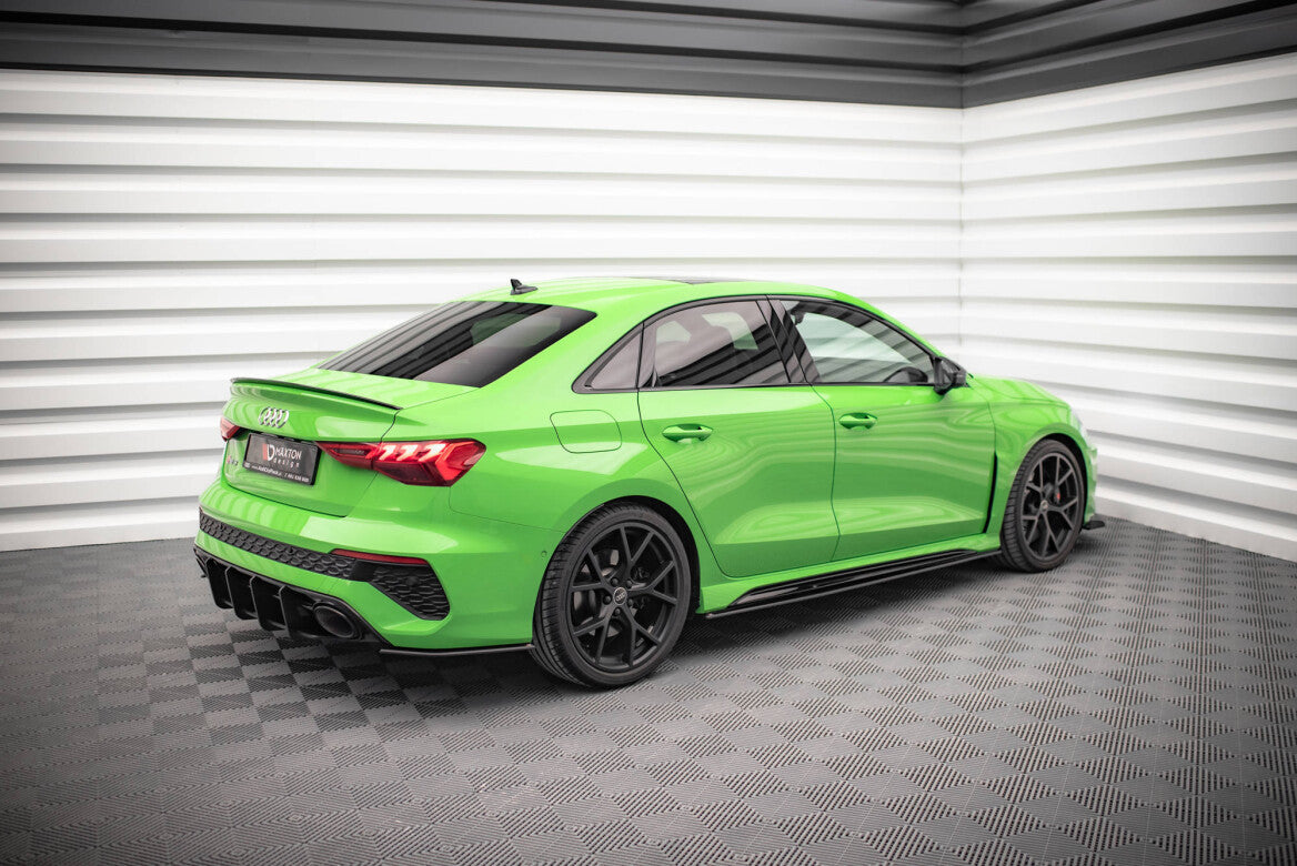 Street Pro Seitenschweller Ansatz Cup Leisten für Audi RS3 8Y Limousine - Aerowerk.