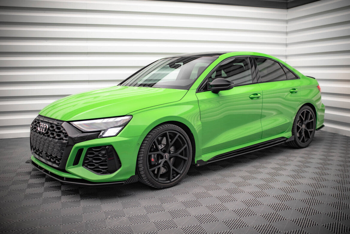 Street Pro Seitenschweller Ansatz Cup Leisten für Audi RS3 8Y Limousine - Aerowerk.