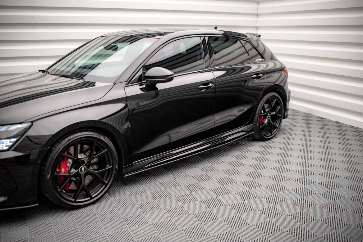 Street Pro Seitenschweller Ansatz Cup Leisten für Audi RS3 Sportback 8Y - Aerowerk.