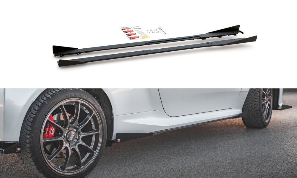 Street Pro Seitenschweller Ansatz Cup Leisten für Toyota GR Yaris - Aerowerk.