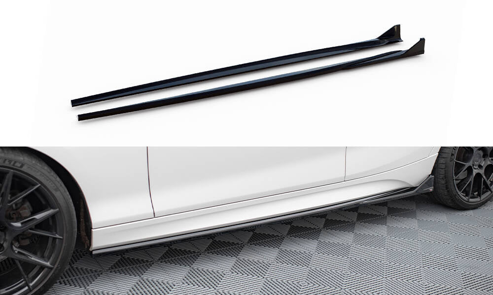 Seitenschweller V3 Ansatz für für CSL Look BMW 1er M - Paket / M140i F20 Facelift