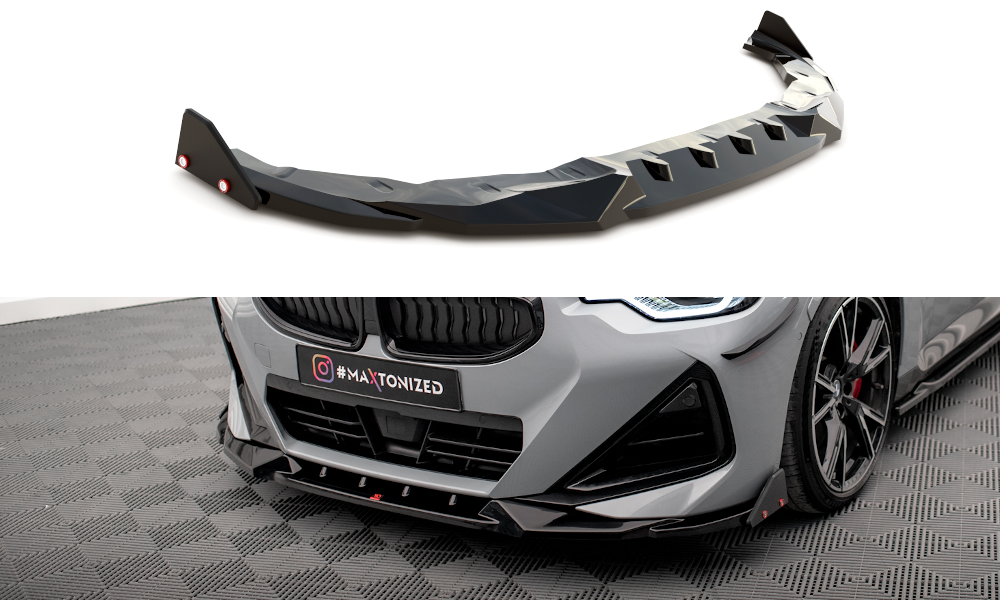 Frontlippe V2 + Flaps für BMW 2 Coupe M - Paket / M240i G42