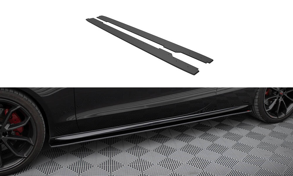 Street Pro Seitenschweller Ansatz für Audi A5 / A5 S-Line / S5 Coupe / Cabrio 8T / 8T Facelift