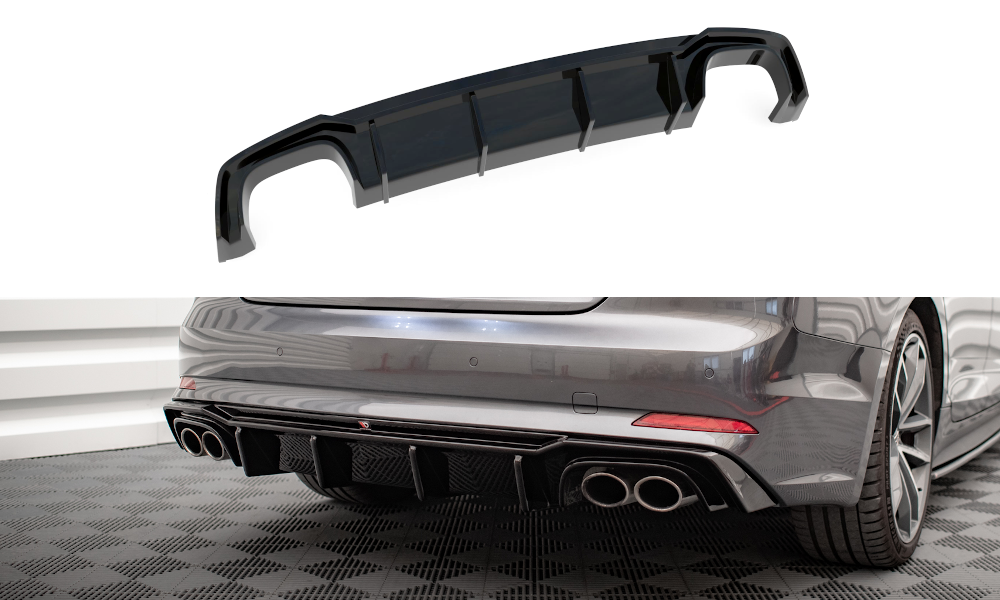 Diffusor Heck Ansatz für Audi S5 F5 Coupe / Sportback