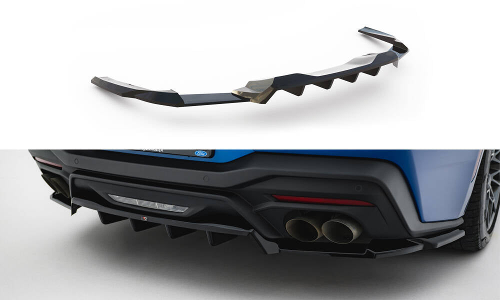 Mittlerer Cup Diffusor DTM Look Heck Ansatz für Ford Mustang GT Mk7