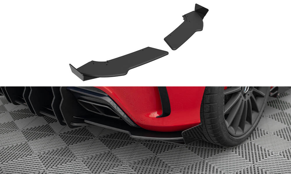 Street Pro Heck Ansatz Flaps Diffusor +Flaps für Mercedes-Benz A 45 AMG W176 Facelift
