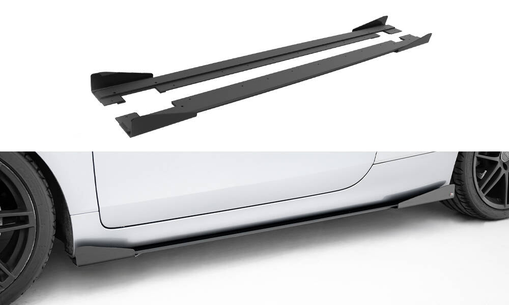 Street Pro Seitenschweller Ansatz + Flaps für Audi TT S / TT S-Line 8J Facelift