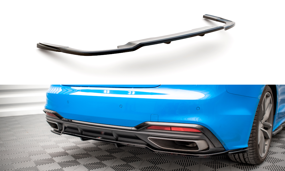 Mittlerer Cup Diffusor DTM Look Heck Ansatz für Audi A5 S-Line F5 Facelift