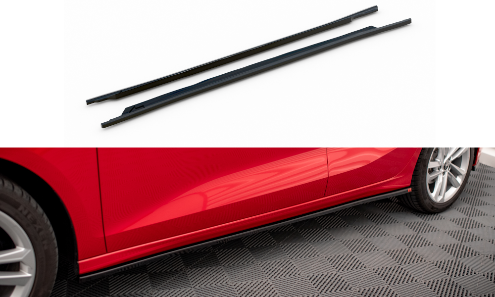 Seitenschweller Ansatz für Audi A3 8Y Carbon Look