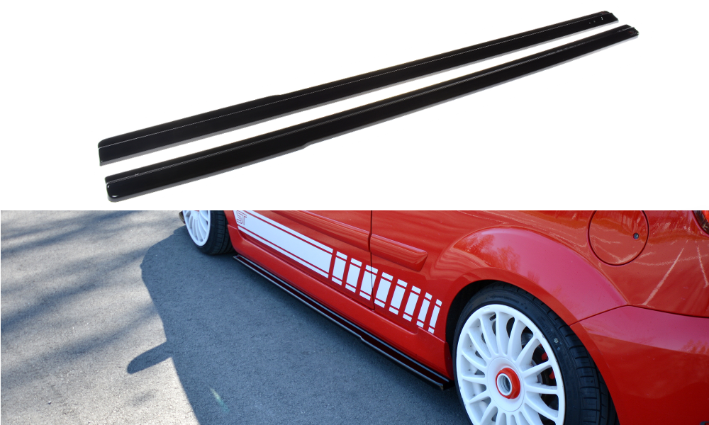 Seitenschweller Ansatz für Ford Fiesta ST Mk6 schwarz matt